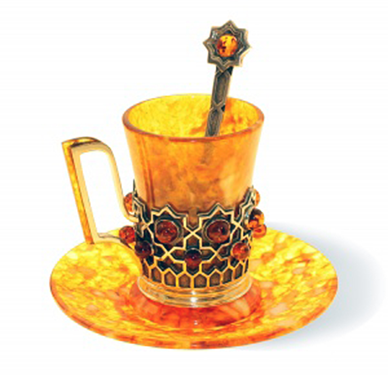 Кофейная чашка "Визирь" из янтаря