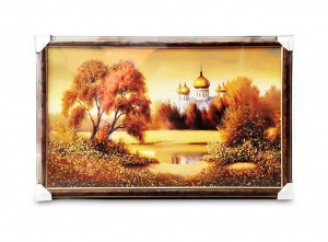 Картина янтарная "Святое место"