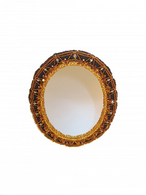 дамское зеркало из янтаря 1-104