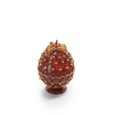 Яйцо пасхальное из янтаря 0759