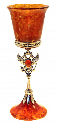 бокал для вина "Державный" из янтаря 1802