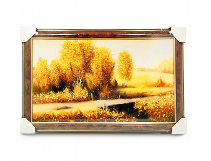 Картина янтарная "Осенний пейзаж" KVS-01