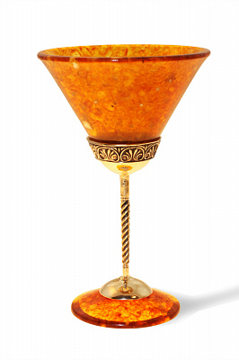 бокал для мартини "Антик" из янтаря 1704