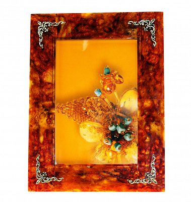 Рамка для фото из янтаря RM-1-10x15