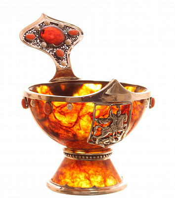 чаша "Державная" из янтаря 1803k