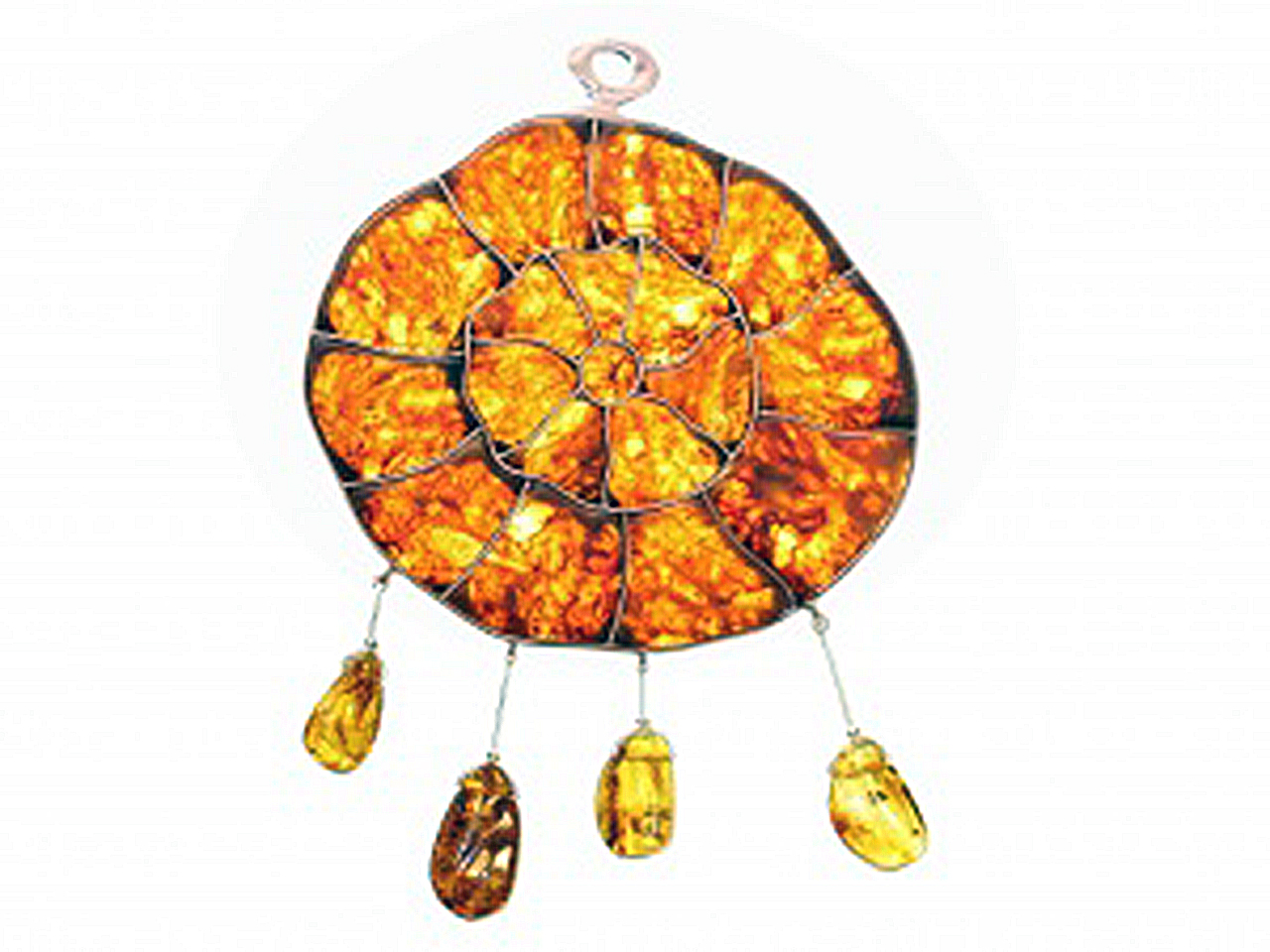 Сувенир "Ловушка для солнца" из янтаря