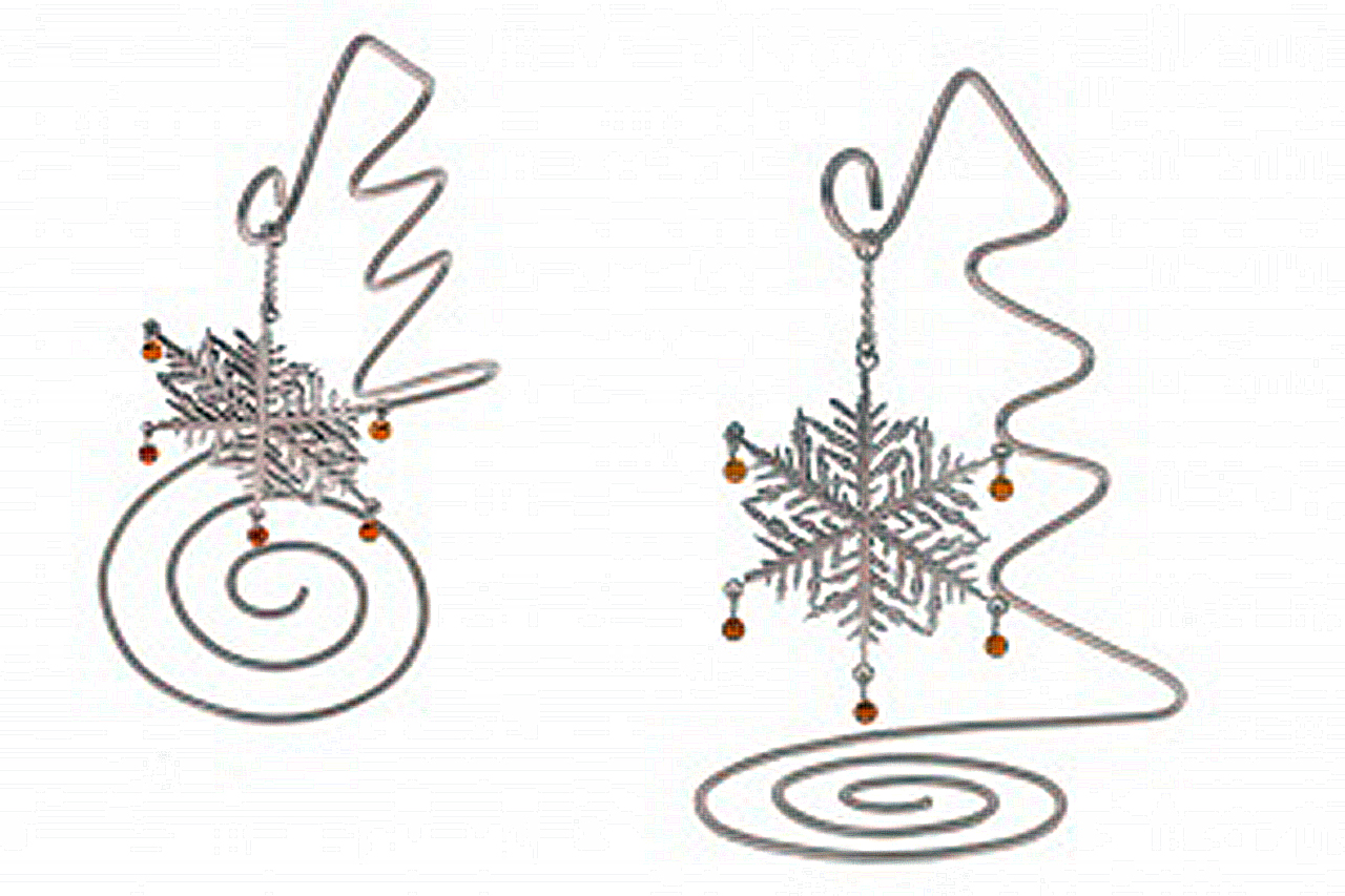 Сувенир "Снежинка с янтарем" из янтаря