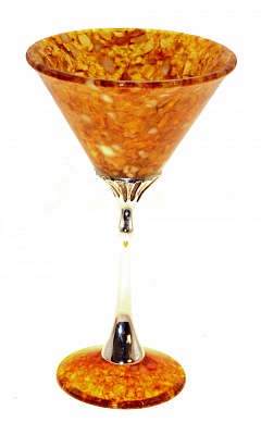 бокал для мартини "Лето" из янтаря 1404
