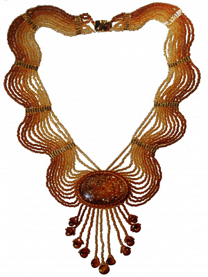 Колье из натурального балтийского янтаря 10061